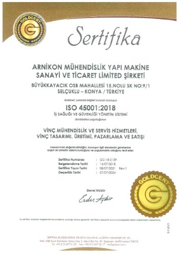 Certificat OHSAS 18001-2007
