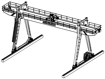 Dessin technique de portique
